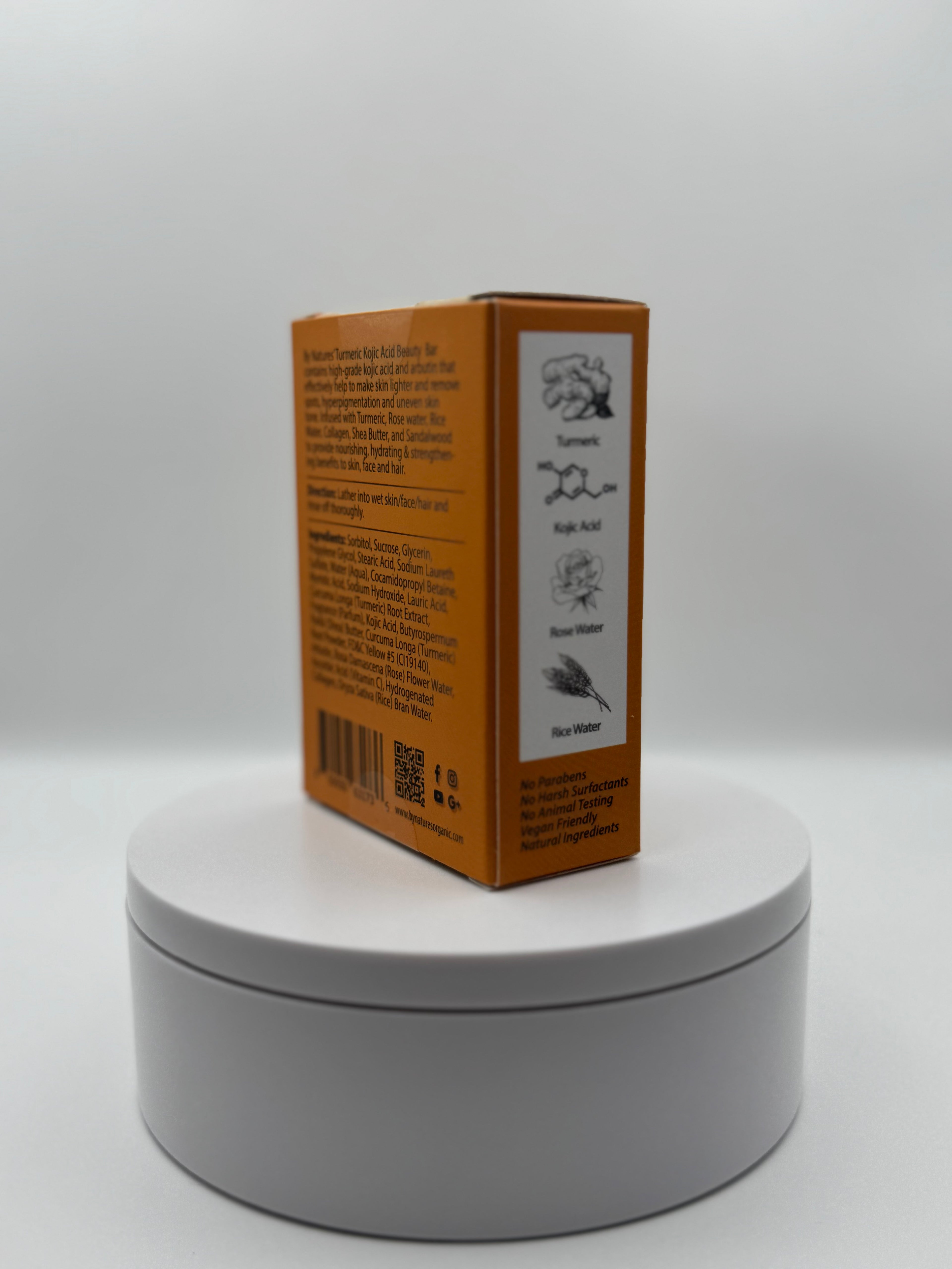 Turmeric & Kojic Acid Beauty Bar – Brightening Face, Skin & Hair Soap