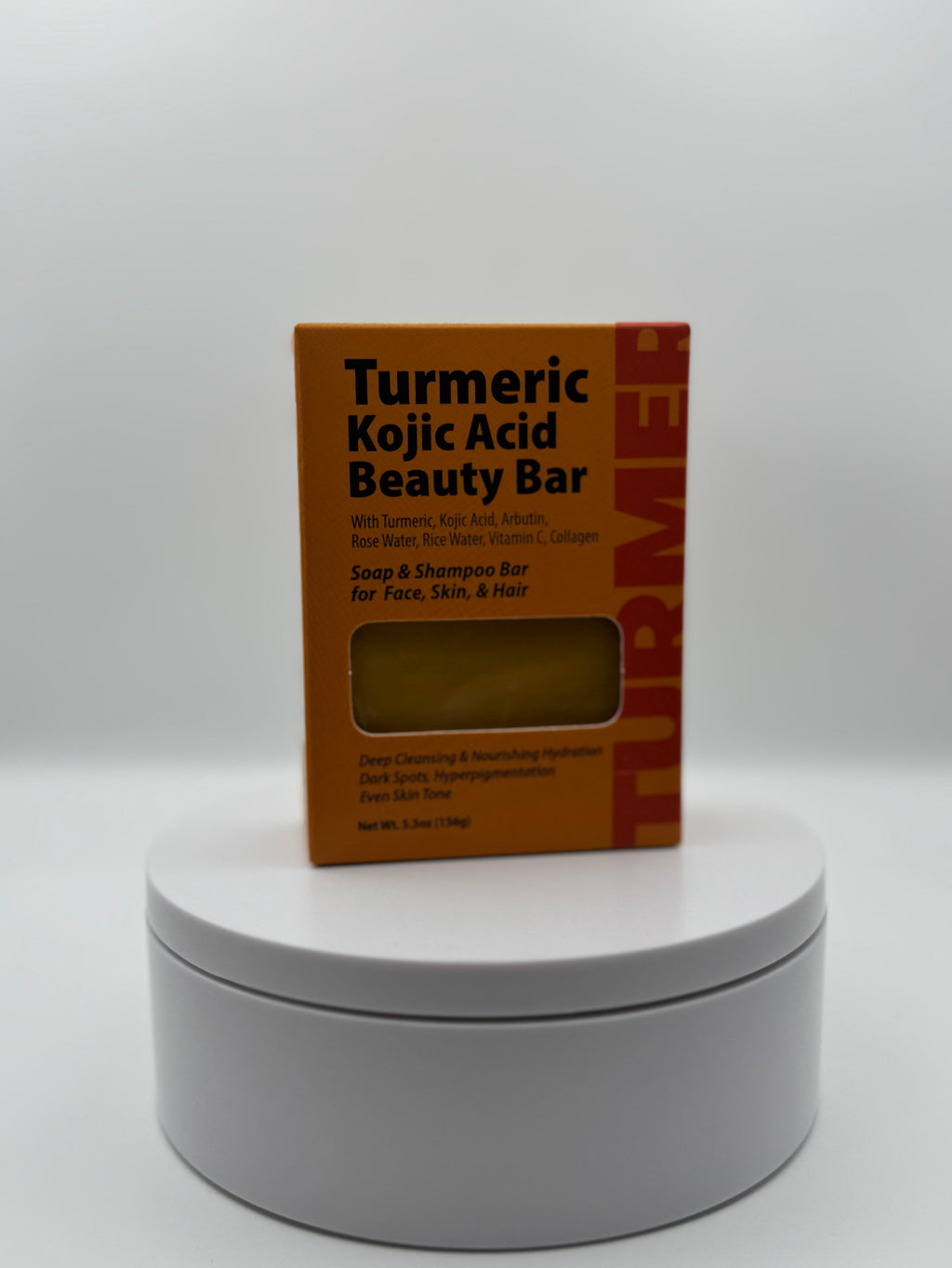 Turmeric & Kojic Acid Beauty Bar – Brightening Face, Skin & Hair Soap